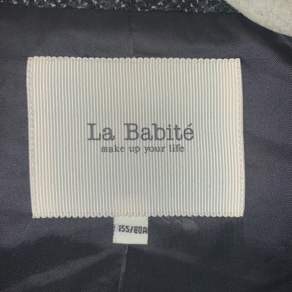La Babite’ Open Front Cardigan Heathered Grey Women’s Jacket sz S EUC